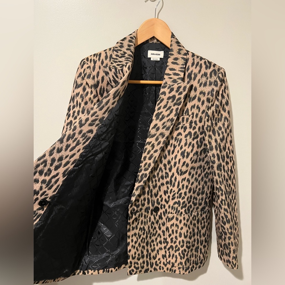 Zadig & Voltaire Animal Print Blazer - Picture 6 of 10